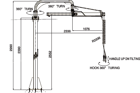 700JA Type (Air Balancer Cylinder ARM)